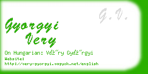 gyorgyi very business card